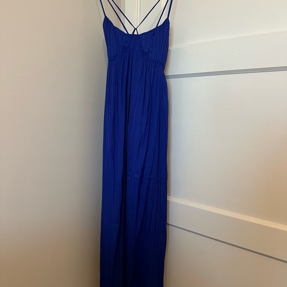 Royal Blue Openback Maxi - Picture 1 of 3